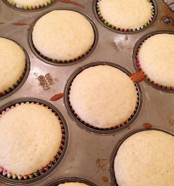 Baked Vanilla Cupcakes