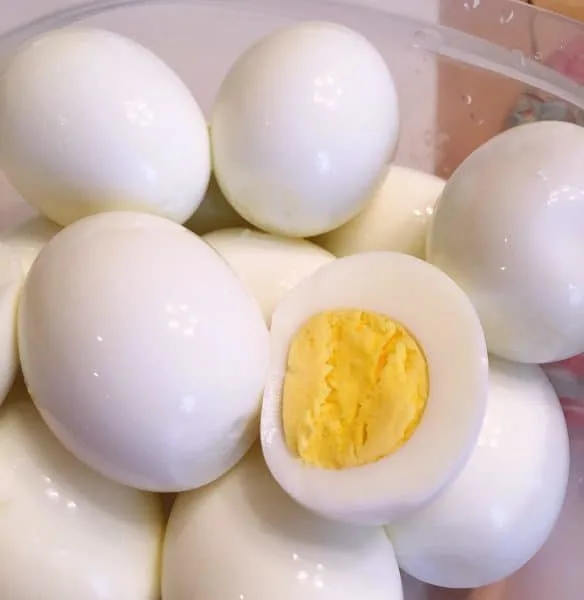 Hard boiled eggs for cobb salad made in the instant pot