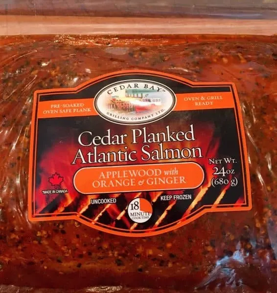 Cedar Bay Salmon in packaging