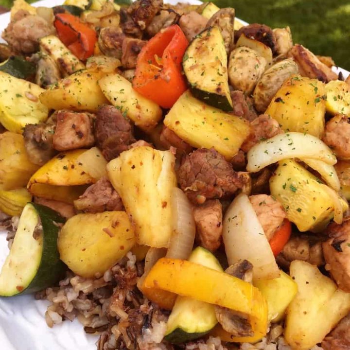 Wild Rice with grilled vegetables