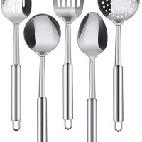 A Utopia De Cozinha De Aço Inoxidável Conjunto De Utensílio De Cozinha - 5-Peça Colheres