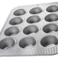 USA Pan (1200MF) Bakeware Cupcake and Muffin Pan, 12 Well, Nonstick & Quick Release Coating, Made in the USA from Aluminized Steel