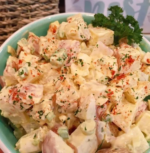 Classic Red Potato Salad in a bowl