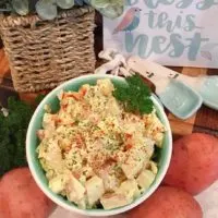 Bowl full of Classic Red Potato Salad Recipe