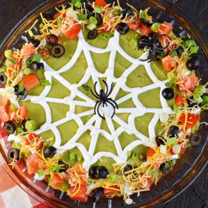 Image for Easy Spooky Halloween 7 Layer Taco Dip Recipe