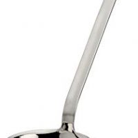 Rösle Stainless Steel Hooked Handle Ladle with Pouring Rim, 8.0-Ounce