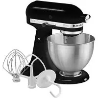 KitchenAid Classic Series 4.5 Quart Tilt-Head Stand Mixer, Onyx Black (K45SSOB)