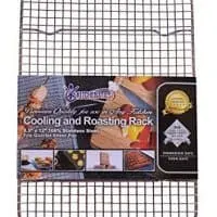 KITCHENATICS 100% Stainless Steel Wire Cooling and Roasting Rack Fits Small Quarter Sheet Size Baking Pan, Oven Safe, Commercial Quality, Heavy Duty for Cooking, Roasting, Drying, Grilling (8.5”X12”)