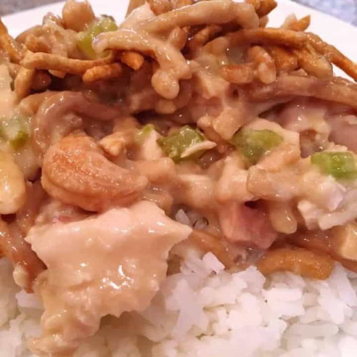 Cashew Chicken Casserole over rice