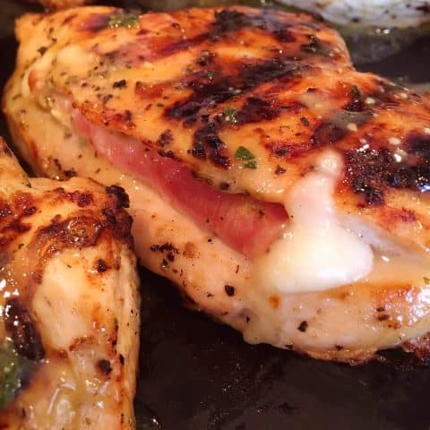Grilled Chicken Cordon Bleu