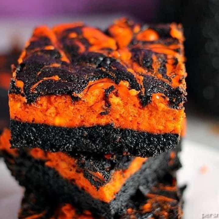 Image for Halloween Cream Cheese Swirl Brownies
