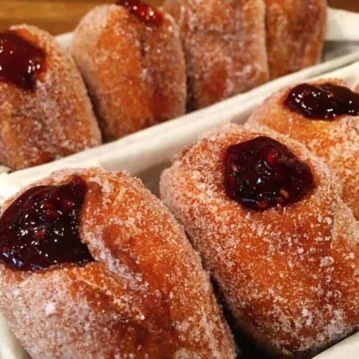 Raspberry Chipotle Doughnuts