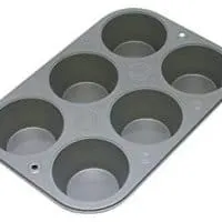 OvenStuff Non-Stick 6 Cup Jumbo Muffin Pan - American-Made, Non-Stick Baking Pans, Easy to Clean and Perfect for Making Jumbo Muffins or Mini Cakes