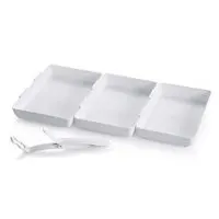 Pampered Chef Coating Trays (Set of 3) Plus Tool for Dipping