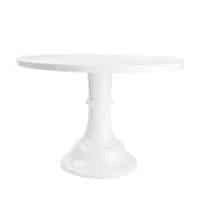 Round Cake Stand 11.7" Cake Display Stand Dessert Cupcake Display Tray for Graduation,Wedding,Birthday,Party,Anniversary,Ceremony(1Pack, White)