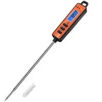 ThermoPro TP01A Instant Read Meat Thermometer with Long Probe Digital Food Cooking Thermometer for Grilling BBQ Smoker Grill Kitchen Oil Candy Thermometer