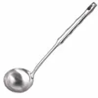 Newness Soup Ladle, Integral Forming Soup Pan Ladle, 304 Stainless Steel Ladle Soup Spoon with Vacuum Ergonomic Handle for Kitchen, [Rustproof, Lightweight, Durable], 11.6 Inches