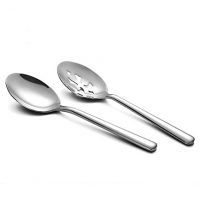 Enwinner Serving Spoons Buffet Colander Stainless Steel Banquet Set, Pack of 2, Lenght 9"