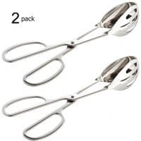 Buffet Tongs, KEBE 2-PACK Stainless Steel Buffet Party Catering Serving Tongs Thickening Food Serving Tongs Salad Tongs Cake Tongs Bread Tongs Kitchen Tongs