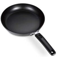 SKY LIGHT Nonstick Frying Pan, Specialty Omelette Pan 9.5-Inch Hard Anodized Aluminum Nonstick Skillet Sauce Pan Dishwasher Safe Cookware, Black