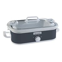 Crock-Pot 3.5-Quart Casserole Crock Manual Slow Cooker, Charcoal