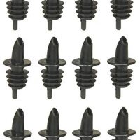 TableCraft H35BK Free Flow Pourers, Black, 12-Pack