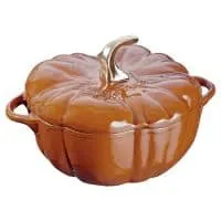 Staub 11124806 Cast Iron Pumpkin Cocotte, 3.5-quart, Burnt Orange