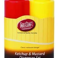 TableCraft 112KM Nostalgia 2-Piece Ketchup and Mustard Dispenser Set, 12-Ounce