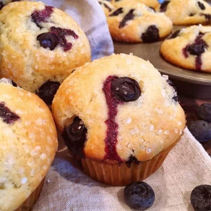 Breakfast Blueberry Muffins