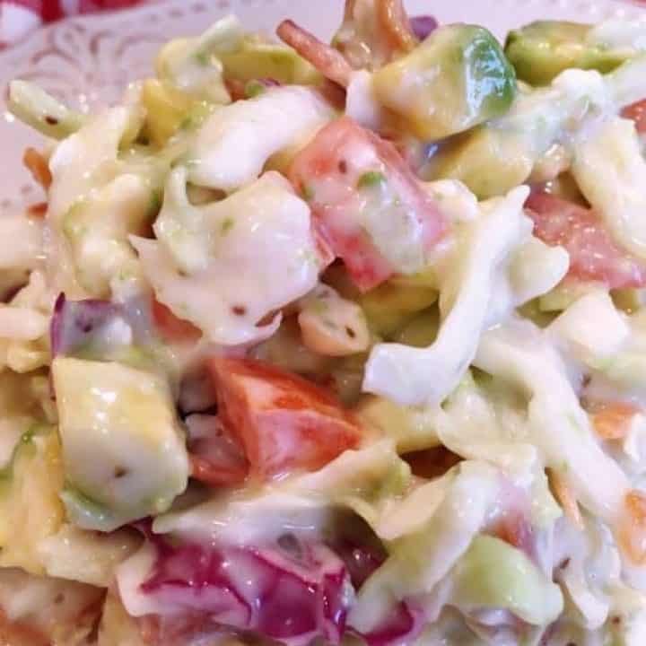 California Slaw on a plate