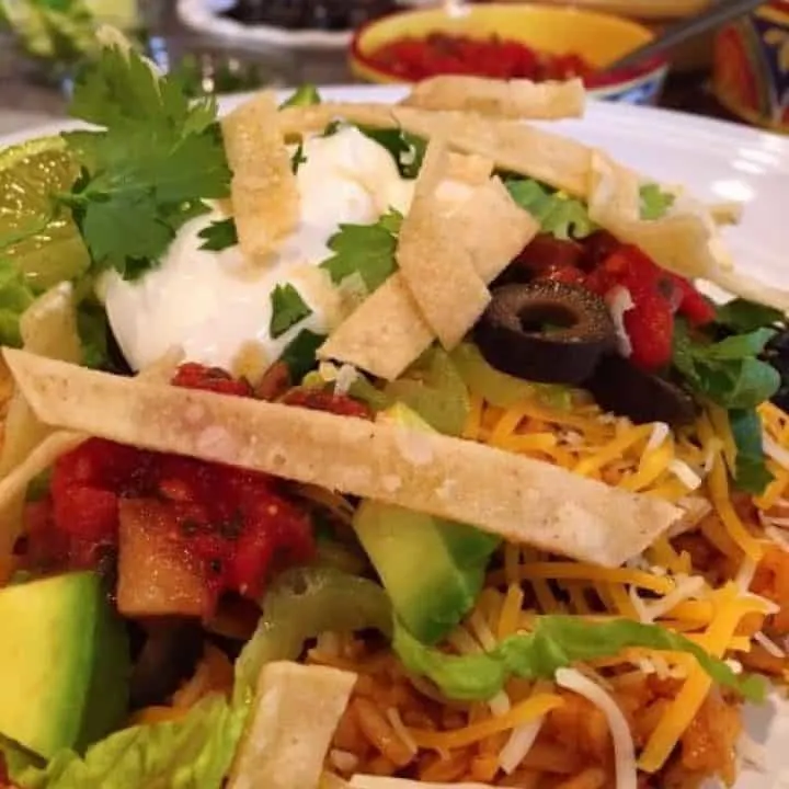 Plate with a Mexican Haystack