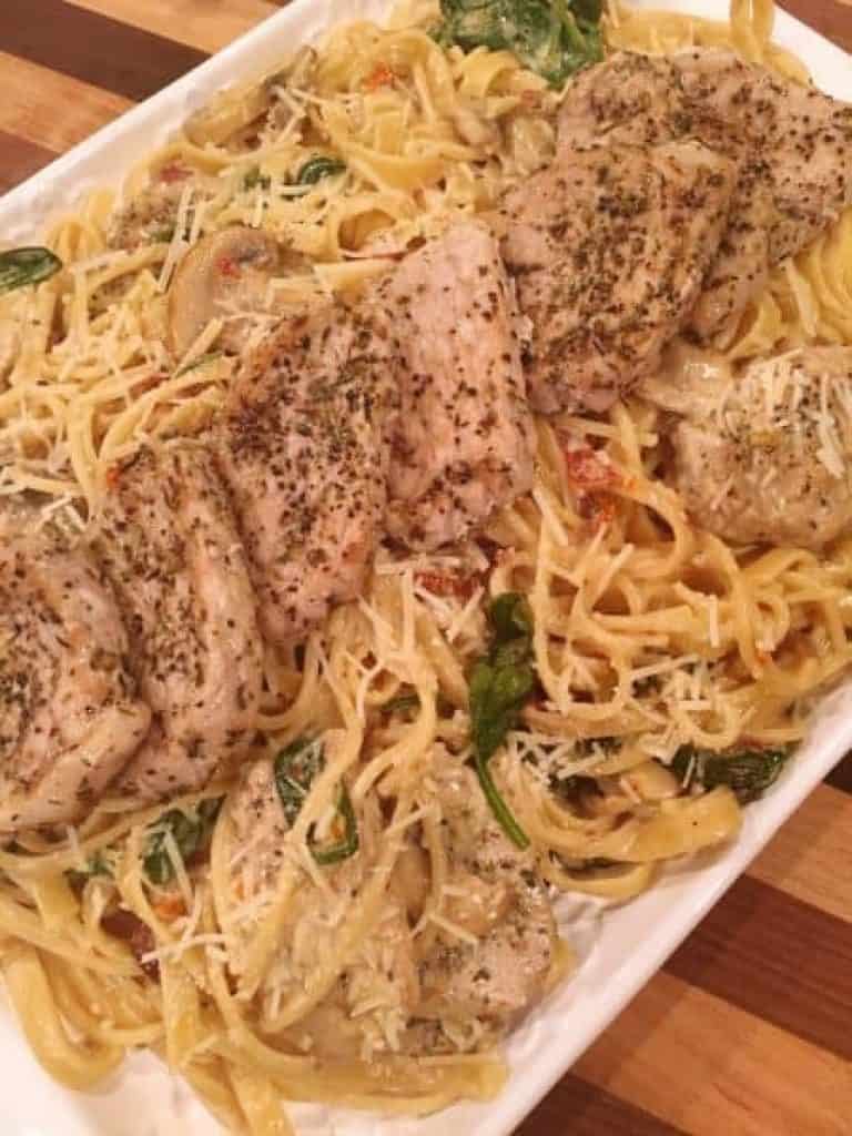 Pork Tenderloin Medallions with Pasta Norine's Nest