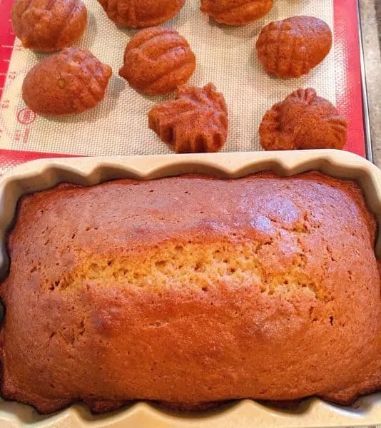 baked pumpkin bread and muffins