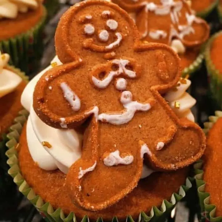 Spiced Ginger Ale Cupcakes made with soda pop