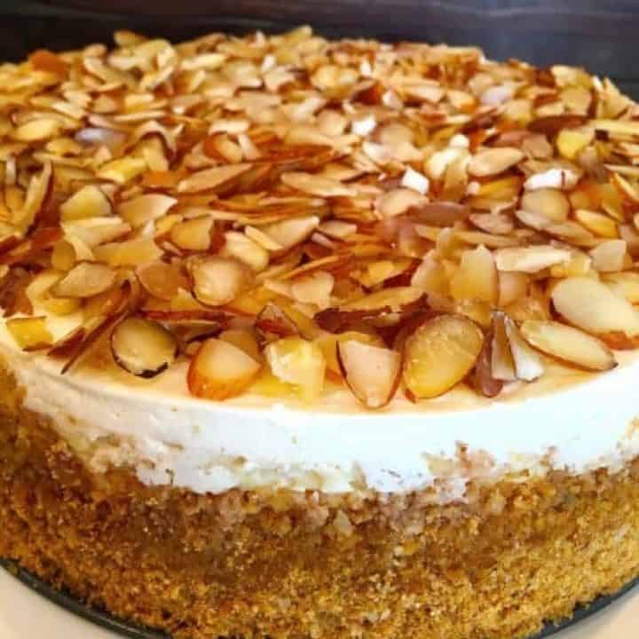 White Chocolate Amaretto Cheesecake