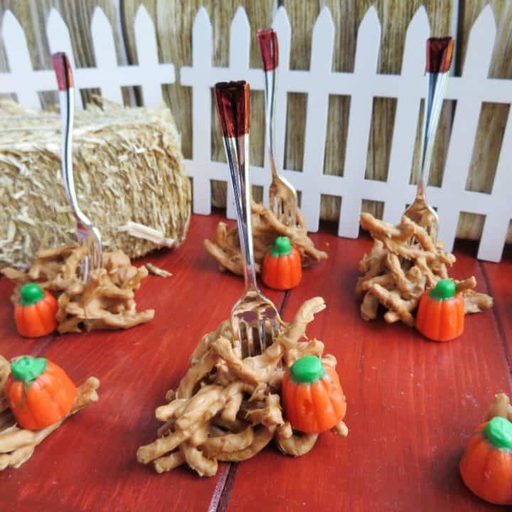 Image for Super Easy Fall Peanut Butter Haystacks