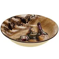 Certified International Italian Pasta Serving Bowl, Tuscan View Collection, 13 by 2.5-Inch
