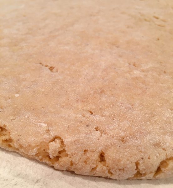 Apple Cider Donut dough rolled to 1/2 inch thickness