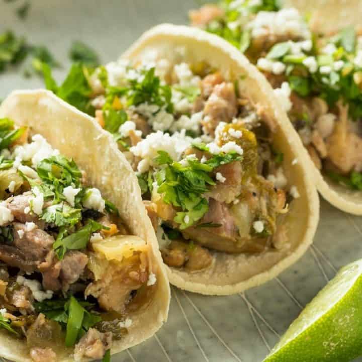 Image for Pulled Pork Tacos with Cilantro Lime Rice (Crock Pot or Instant Pot!)