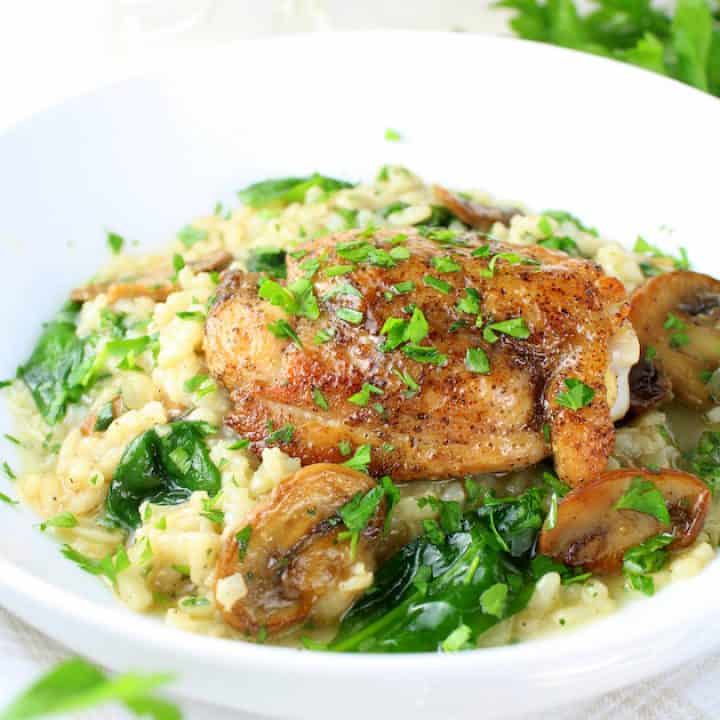 Image for Instant Pot Chicken Thighs with Risotto