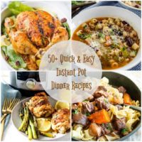 Photo collage of Instant Pot recipes