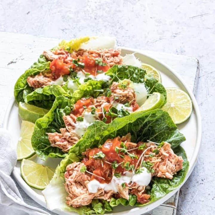 Image for Instant Pot Salsa Chicken Lettuce Wraps