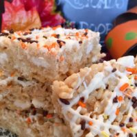 Maple White Chocolate Rice Krispie Treats