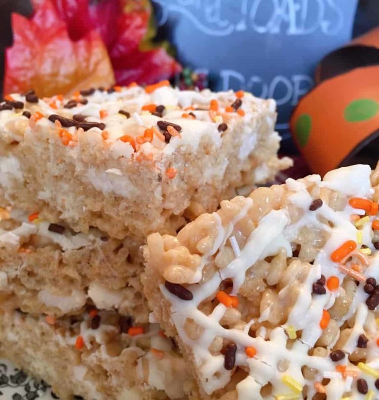 Maple White Chocolate Rice Krispie Treats
