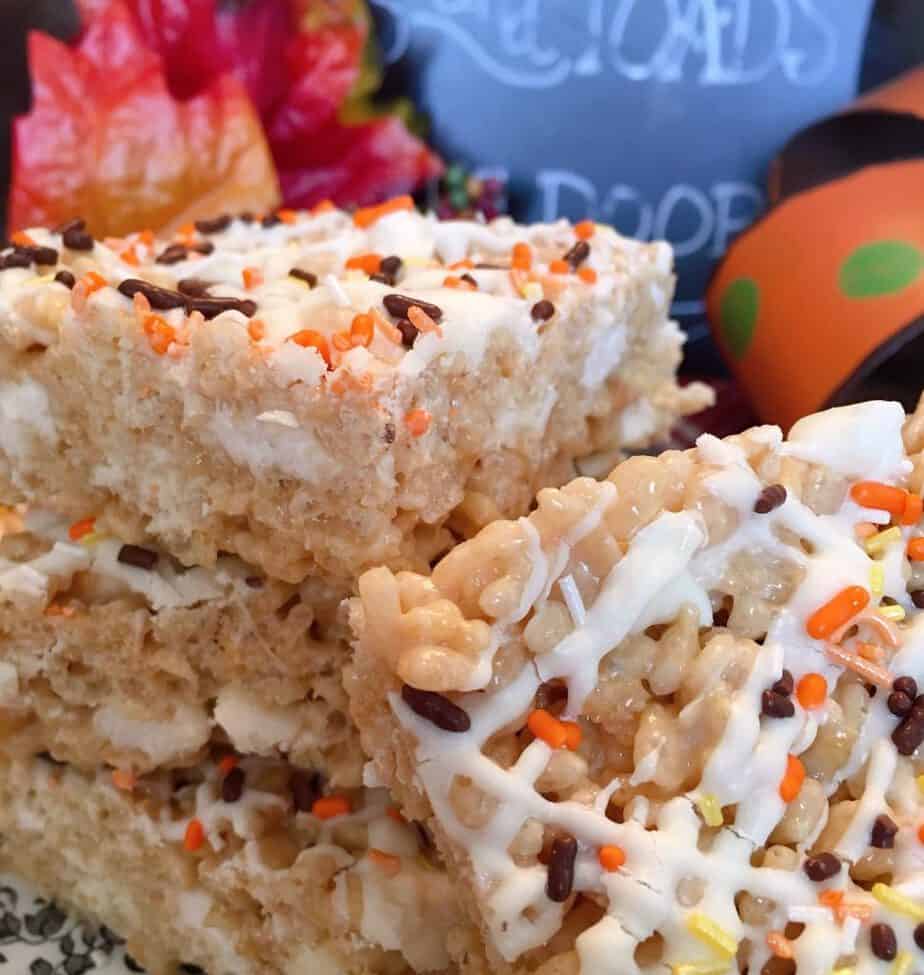 Maple White Chocolate Rice Krispie Treats