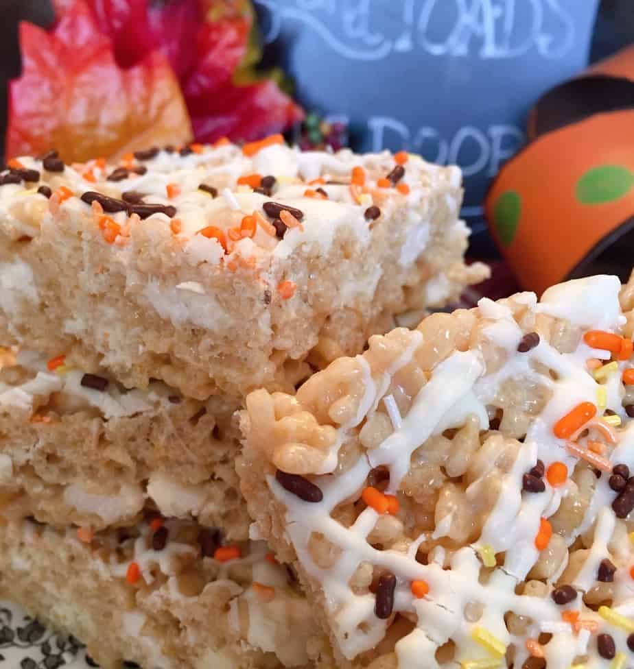 Maple White Chocolate Rice Krispie Treats