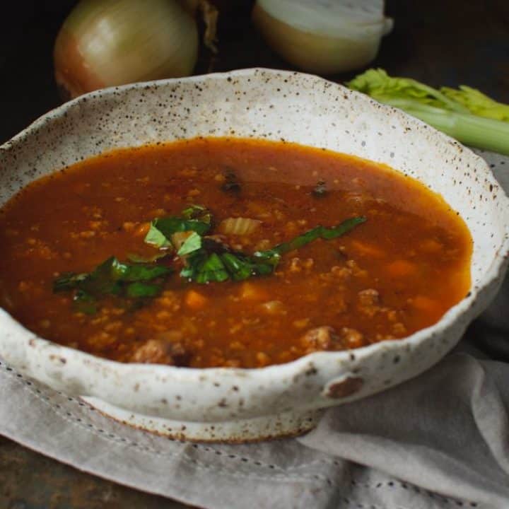 Image for Low-Carb Italian Sausage Soup-Instant Pot Recipe