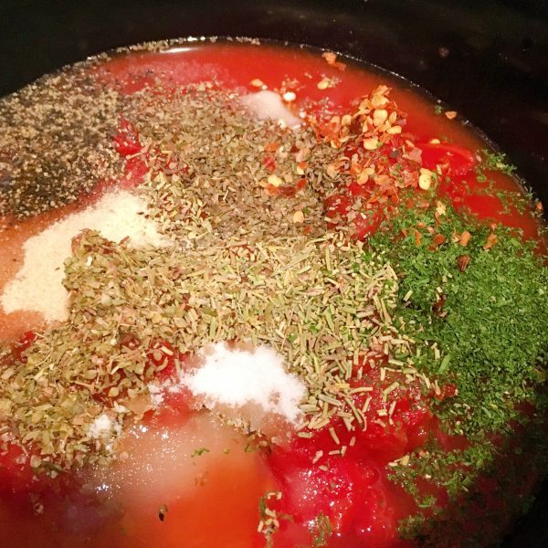 Adding spices to slow cooker Italian Sausage sauce