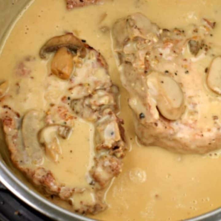 Image for Tender Instant Pot Pork Chops with Mushroom Gravy Recipe