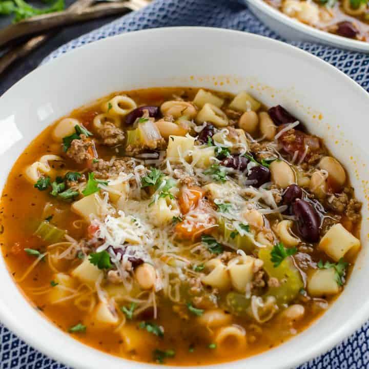 Image for Easy Pasta Fagioli Soup {Better than Olive Garden!}